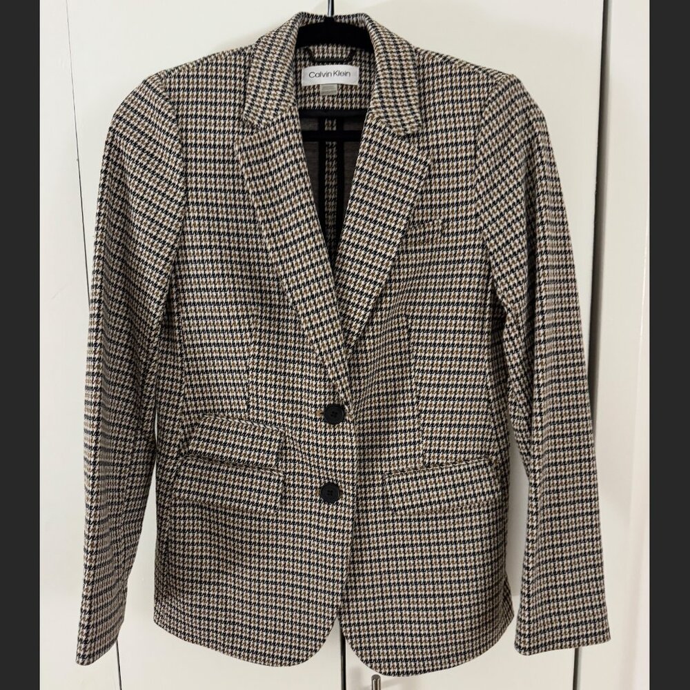 Vintage Calvin Klein Houndstooth Blazer